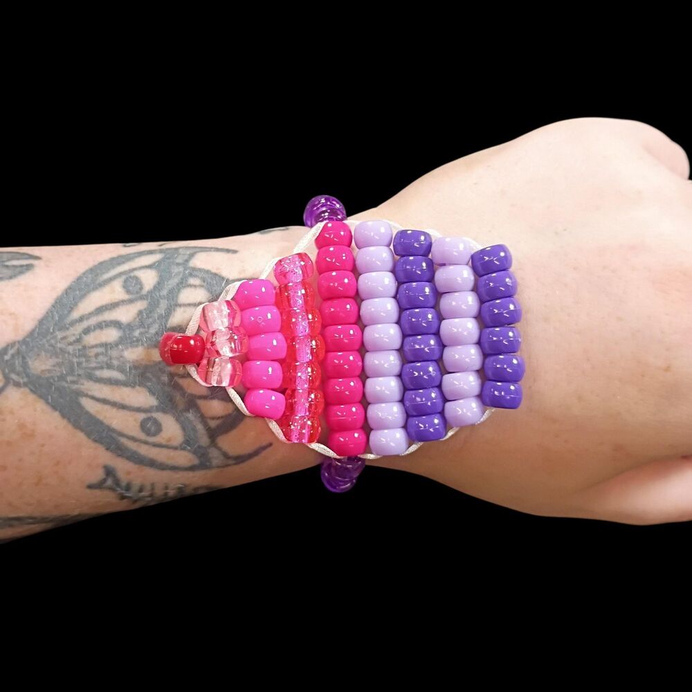 Cherry On Top Cupcake - Kandi Single - EDM Rave Festival Jewelry